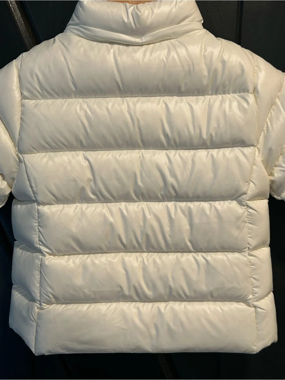 Polo Ralph Lauren Infant Puffer Jacket Down Filled White Ivory Size 6M EUC